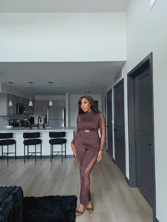 Amazon Pants - Brown Jumpsuit